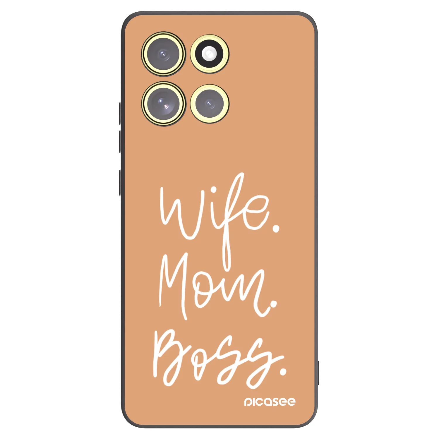 Picasee Motorola Moto G86 5G Hülle - Schwarzes Silikon - Boss Mama