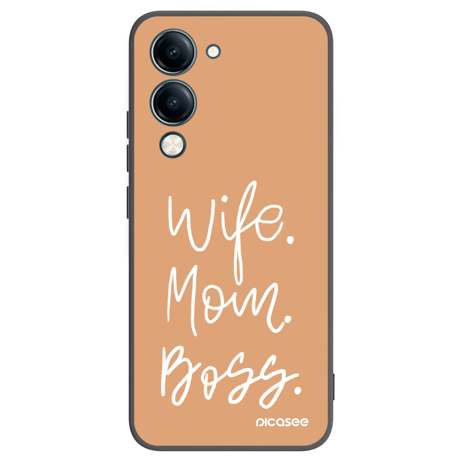 Picasee Vivo Y29s 5G Hülle - Schwarzes Silikon - Boss Mama