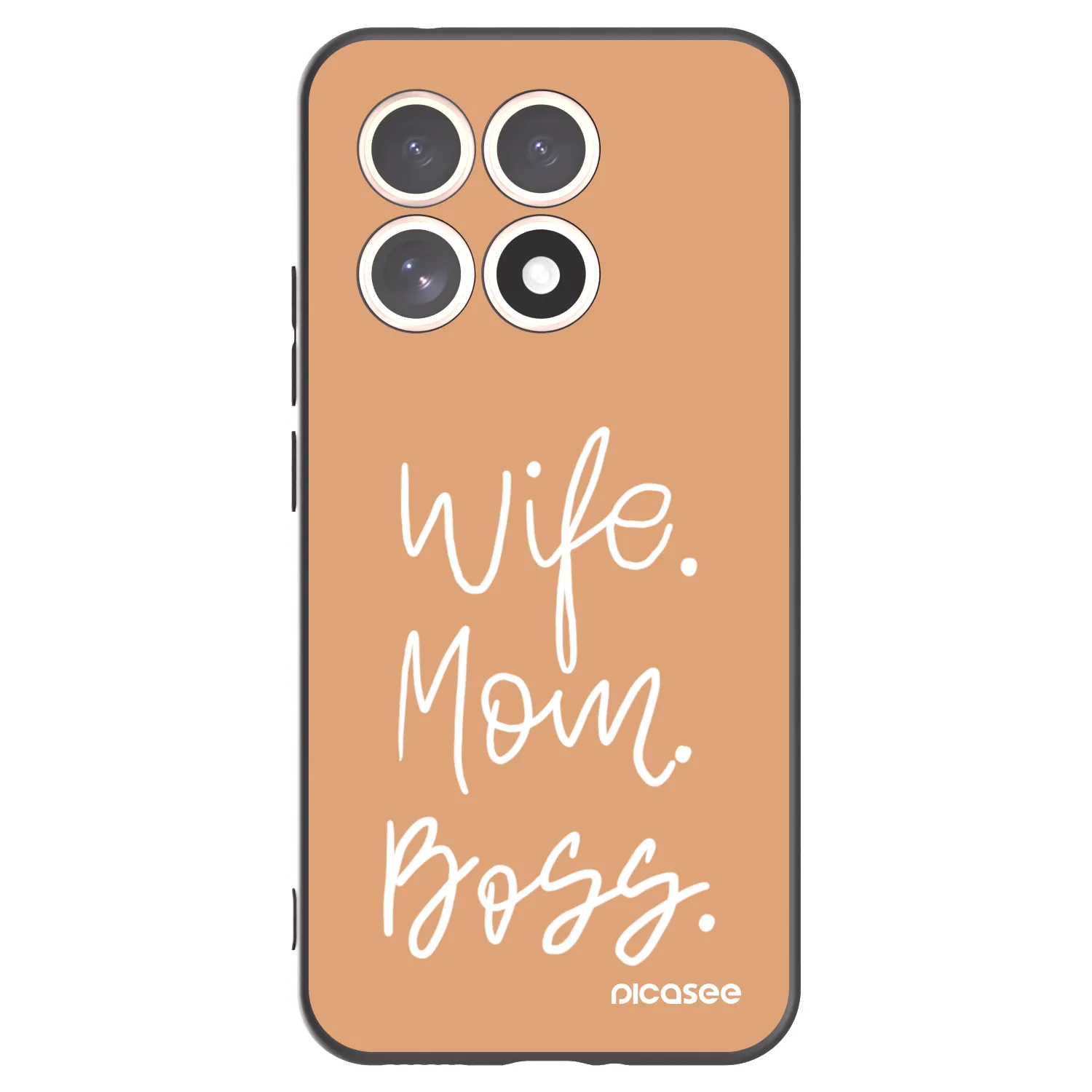 Picasee Xiaomi 15T Hülle - Schwarzes Silikon - Boss Mama
