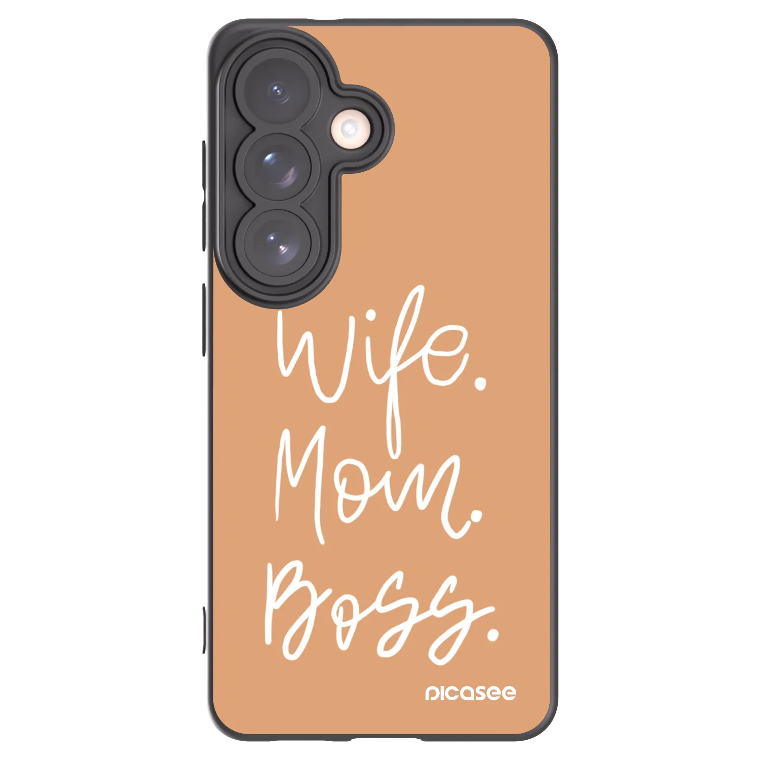 Picasee Samsung Galaxy S26 Hülle - Schwarzes Silikon - Boss Mama