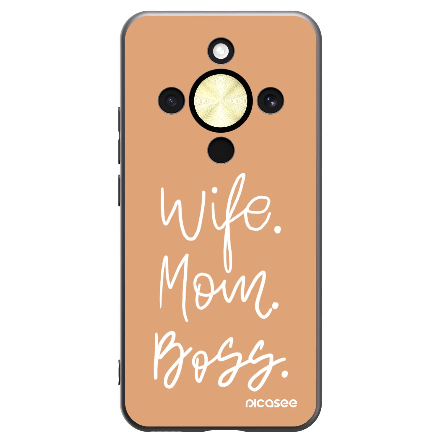 Picasee Honor Magic8 Lite 5G Hülle - Schwarzes Silikon - Boss Mama