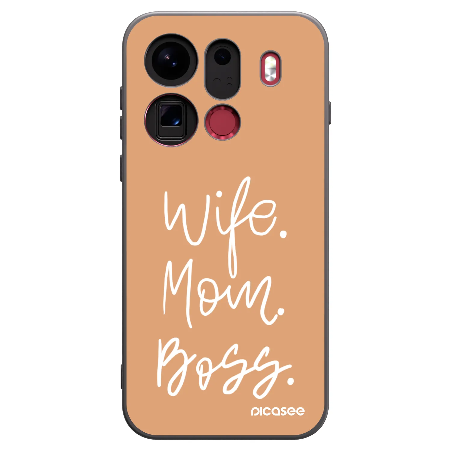 Picasee OPPO Find X9 Pro Hülle - Schwarzes Silikon - Boss Mama