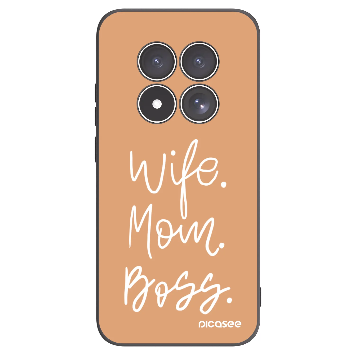Picasee Xiaomi Redmi Note 15 Pro 5G Hülle - Schwarzes Silikon - Boss Mama
