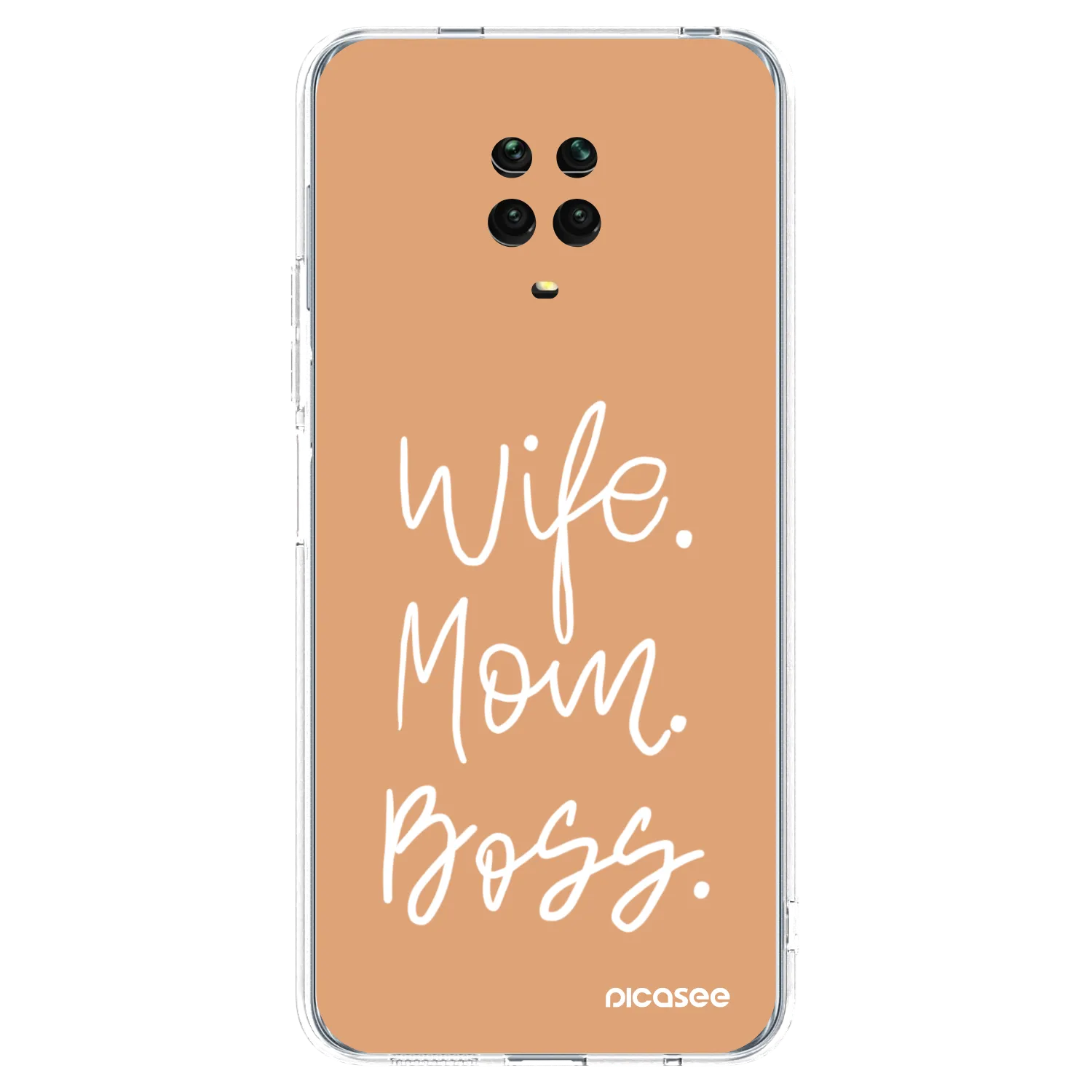 Picasee Xiaomi Redmi Note 9S Hülle - Transparentes Silikon - Boss Mama