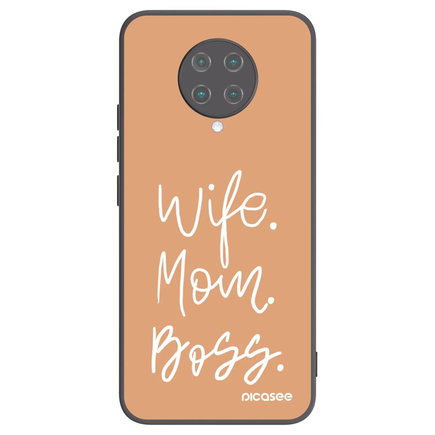 Picasee Xiaomi Poco F2 Pro Hülle - Schwarzes Silikon - Boss Mama