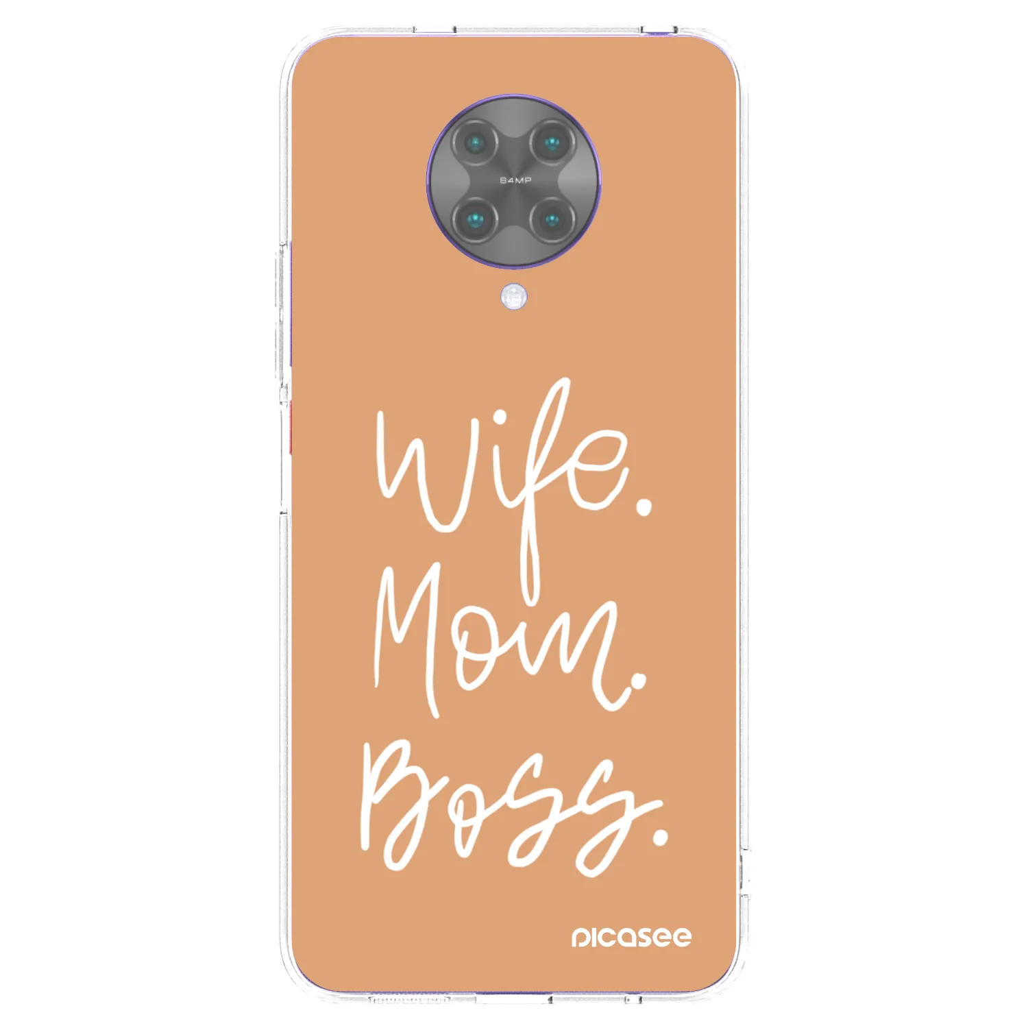 Picasee Xiaomi Poco F2 Pro Hülle - Transparentes Silikon - Boss Mama