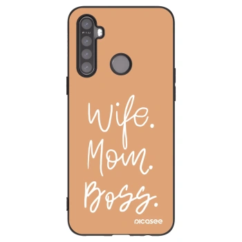 Picasee Realme 6i Hülle - Schwarzes Silikon - Boss Mama