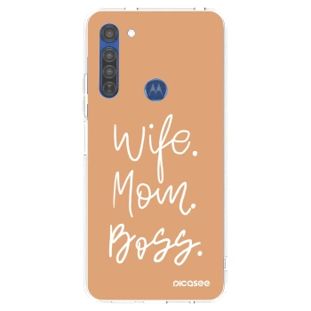 Hülle für Motorola Moto G8 - Boss Mama