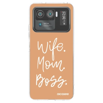 Picasee Xiaomi Mi 11 Ultra Hülle - Transparentes Silikon - Boss Mama