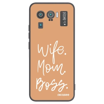 Picasee Xiaomi Mi 11 Ultra Hülle - Schwarzes Silikon - Boss Mama