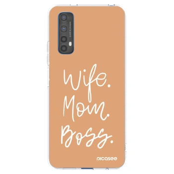 Picasee Realme 7 Hülle - Transparentes Silikon - Boss Mama