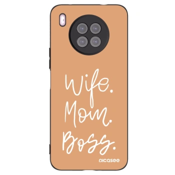 Picasee Huawei Nova 8i Hülle - Schwarzes Silikon - Boss Mama