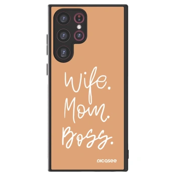 Picasee ULTIMATE CASE für Samsung Galaxy S22 Ultra 5G - Boss Mama