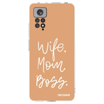 Picasee Xiaomi Redmi Note 11 Hülle - Transparentes Silikon - Boss Mama