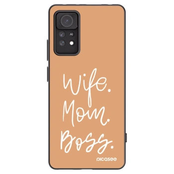 Picasee Xiaomi Redmi Note 11 Pro 5G Hülle - Schwarzes Silikon - Boss Mama