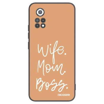 Picasee Xiaomi Poco X4 Pro 5G Hülle - Schwarzes Silikon - Boss Mama
