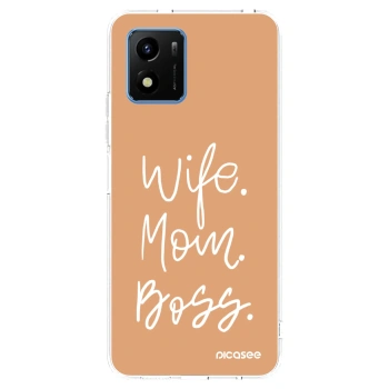Picasee Vivo Y01 Hülle - Transparentes Silikon - Boss Mama