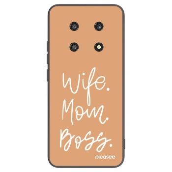 Picasee Honor Magic4 Lite 5G Hülle - Schwarzes Silikon - Boss Mama