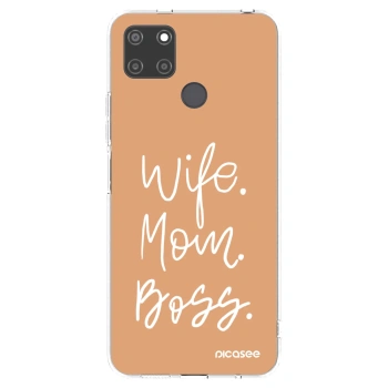 Picasee Realme C21Y Hülle - Transparentes Silikon - Boss Mama