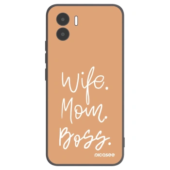 Picasee Xiaomi Redmi A1 Hülle - Schwarzes Silikon - Boss Mama