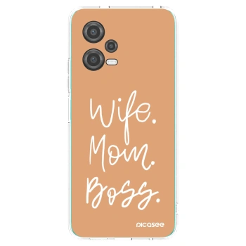 Picasee Xiaomi Poco X5 Hülle - Transparentes Silikon - Boss Mama