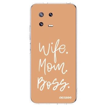 Picasee Xiaomi 13 Pro Hülle - Transparentes Silikon - Boss Mama