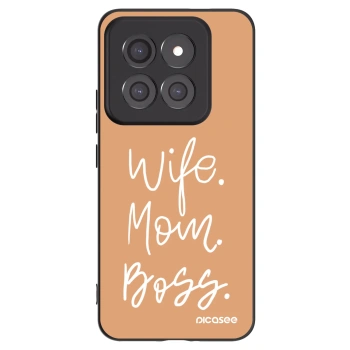 Picasee Xiaomi 14 Pro Hülle - Schwarzes Silikon - Boss Mama
