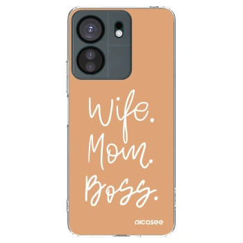 Picasee Xiaomi Redmi 13C 4G Hülle - Transparentes Silikon - Boss Mama