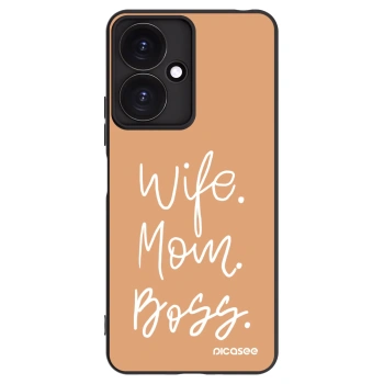 Picasee Xiaomi Redmi 13C 5G Hülle - Schwarzes Silikon - Boss Mama