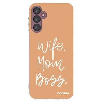Picasee Samsung Galaxy A05s A057G Hülle - Transparentes Silikon - Boss Mama