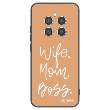 Picasee Realme 12 Pro 5G Hülle - Schwarzes Silikon - Boss Mama