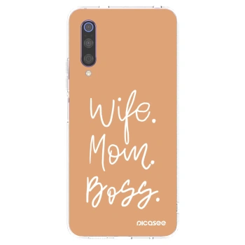 Picasee Xiaomi Mi 9 Hülle - Transparentes Silikon - Boss Mama