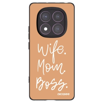 Picasee Xiaomi Redmi Note 14 Pro 4G Hülle - Schwarzes Silikon - Boss Mama