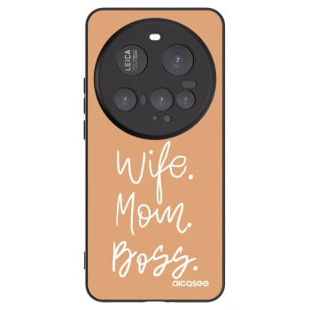 Picasee Xiaomi 15 Ultra Hülle - Schwarzes Silikon - Boss Mama
