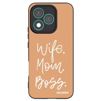 Picasee Honor 400 Lite 5G Hülle - Schwarzes Silikon - Boss Mama