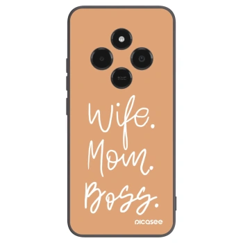 Picasee Xiaomi Poco C75 Hülle - Schwarzes Silikon - Boss Mama