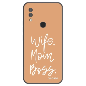 Picasee Xiaomi Redmi 7 Hülle - Schwarzes Silikon - Boss Mama
