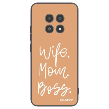 Picasee Realme 12X Hülle - Schwarzes Silikon - Boss Mama