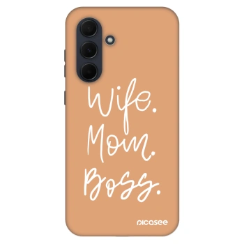 Hülle für Samsung Galaxy A35 5G A356B - Boss Mama