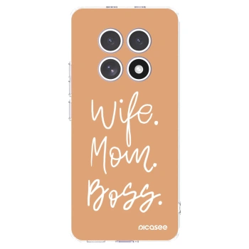 Picasee Xiaomi Redmi Note 15 Hülle - Transparentes Silikon - Boss Mama