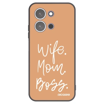 Picasee Xiaomi Redmi 15C 5G Hülle - Schwarzes Silikon - Boss Mama