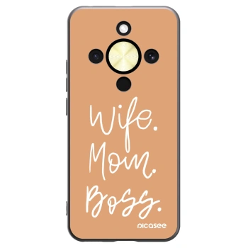 Picasee Honor Magic8 Lite 5G Hülle - Schwarzes Silikon - Boss Mama