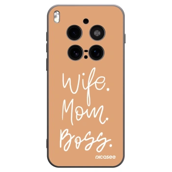 Picasee Vivo X300 Pro Hülle - Schwarzes Silikon - Boss Mama