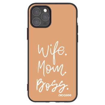 Picasee Apple iPhone 11 Pro Hülle - Schwarzes Silikon - Boss Mama