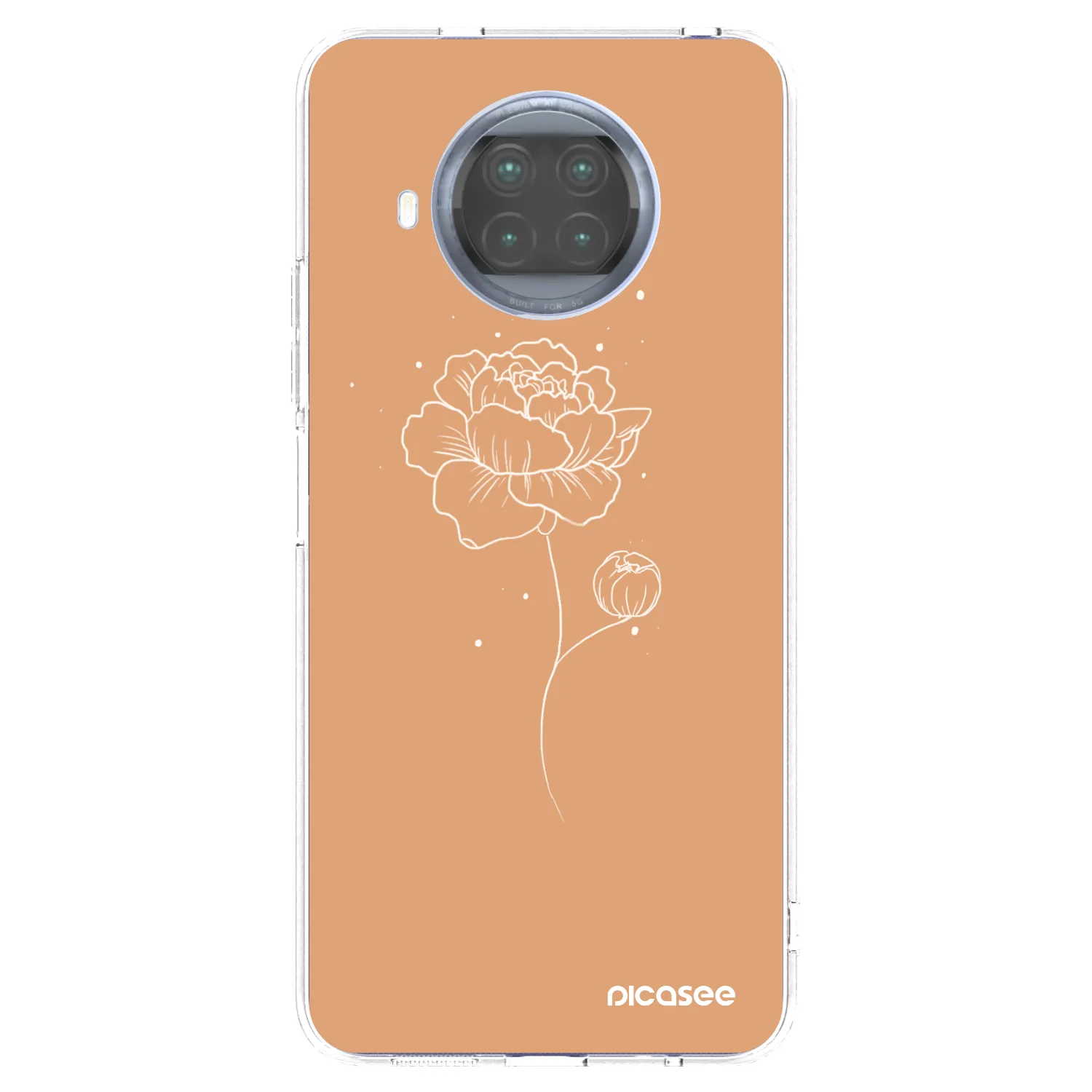 Picasee Xiaomi Mi 10T Lite Hülle - Transparentes Silikon - Peonies