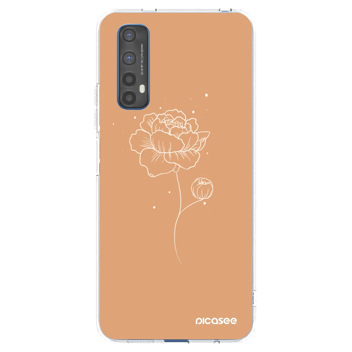 Picasee Realme 7 Hülle - Transparentes Silikon - Peonies
