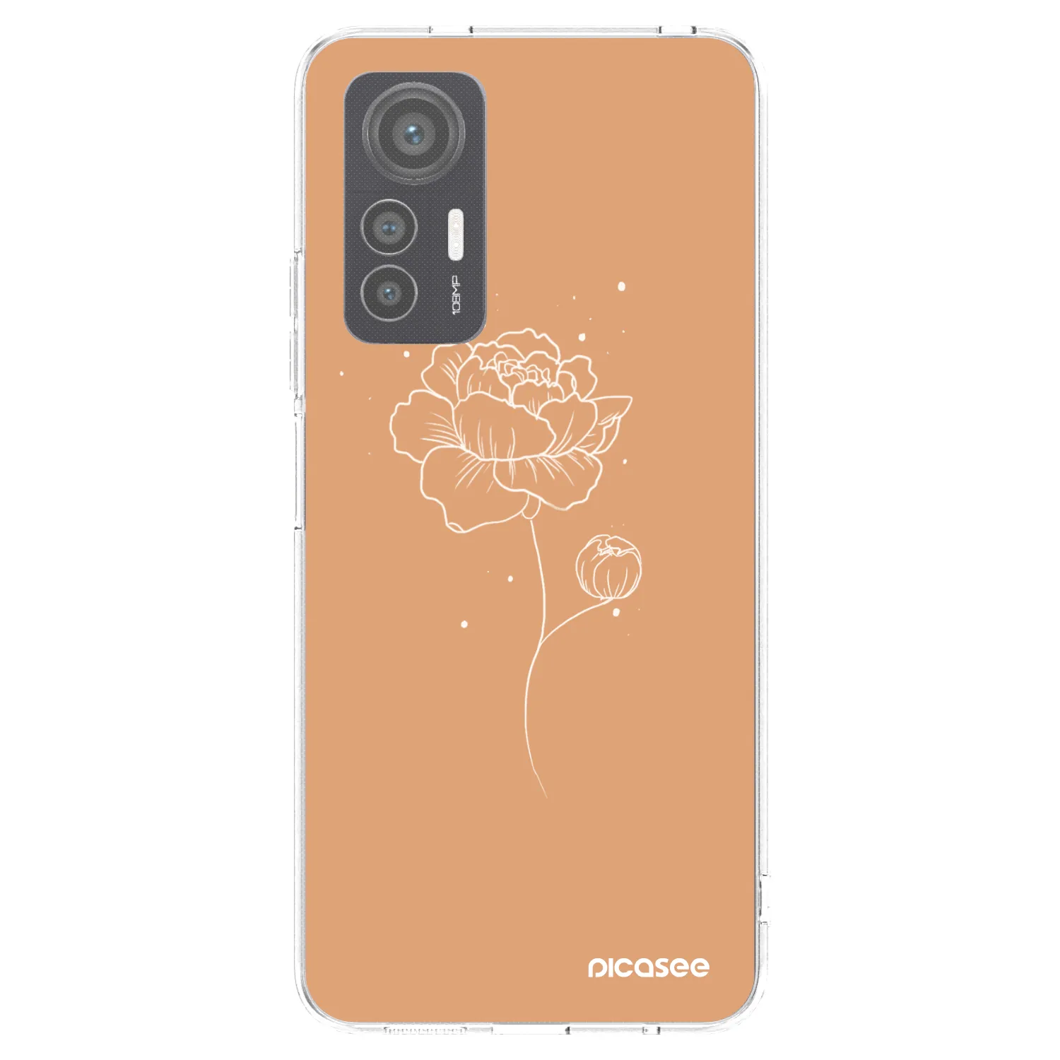 Picasee Xiaomi 12 Lite Hülle - Transparentes Silikon - Peonies