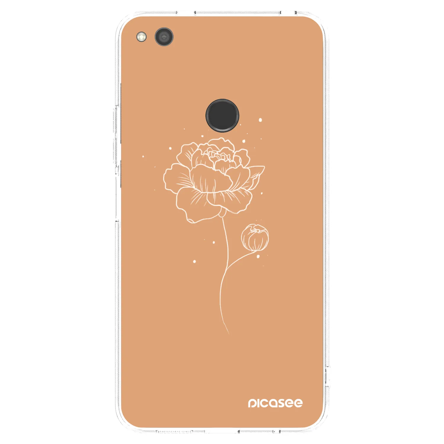 Picasee Huawei P9 Lite 2017 Hülle - Transparentes Silikon - Peonies