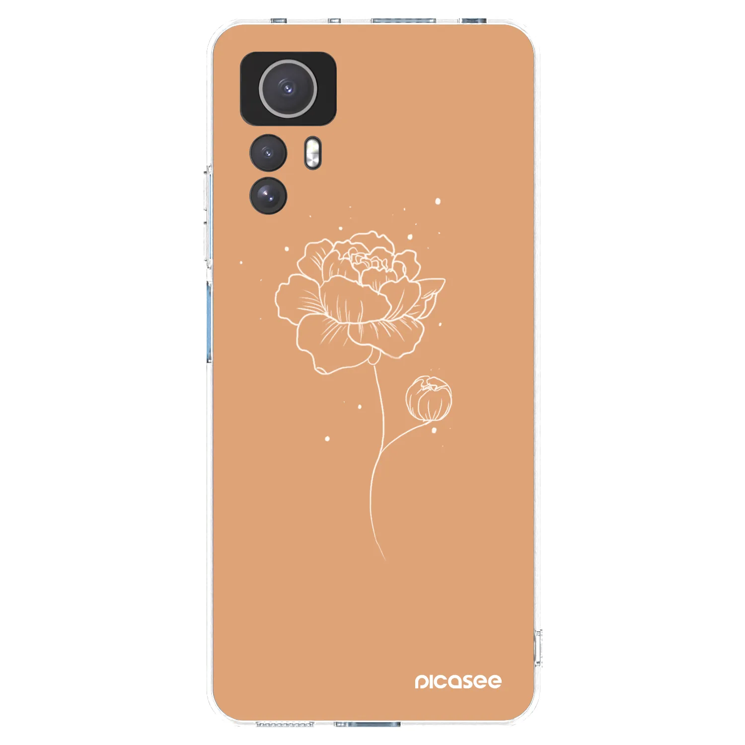 Picasee Xiaomi Redmi Note 12S Hülle - Transparentes Silikon - Peonies