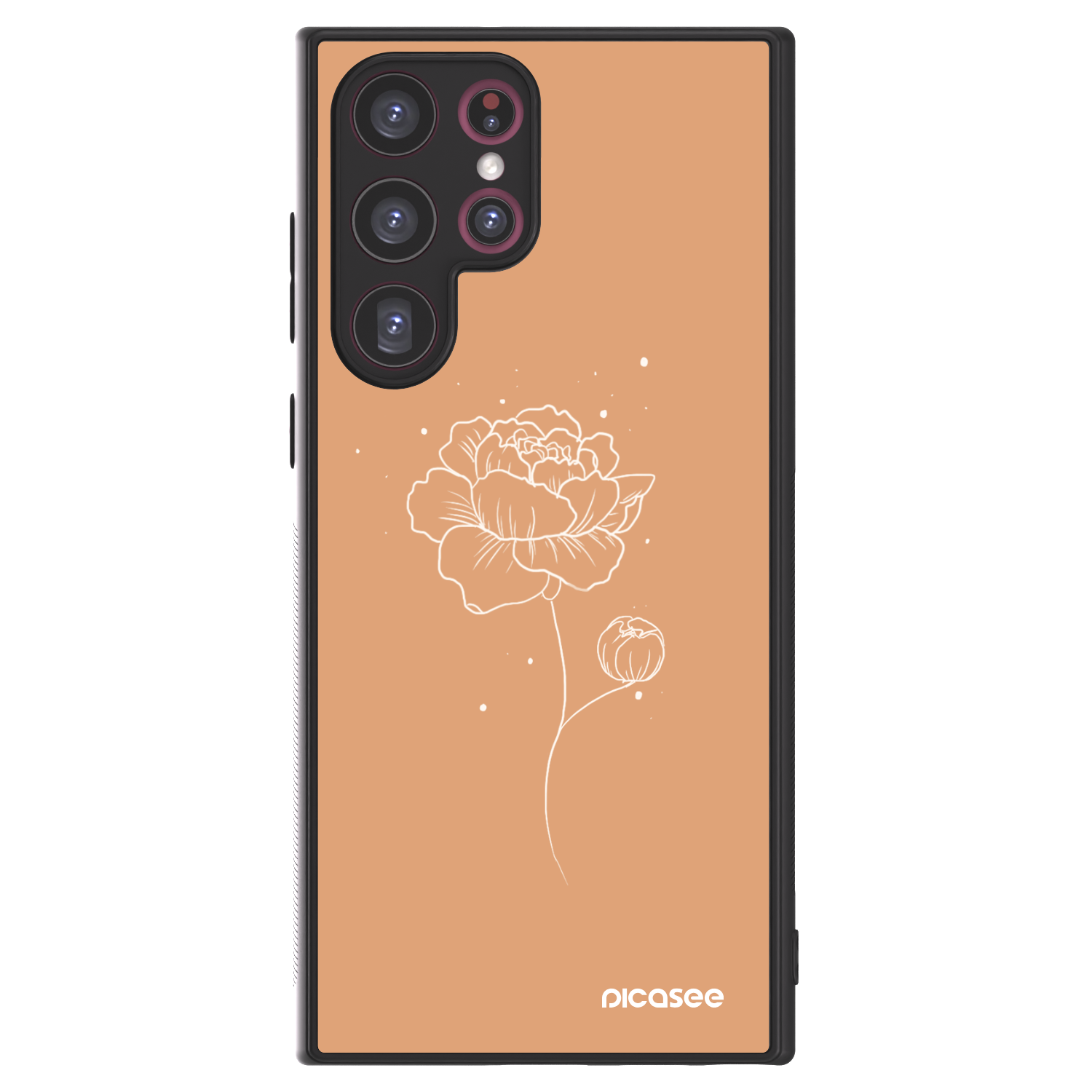 Picasee ULTIMATE CASE PowerShare für Samsung Galaxy S22 Ultra 5G - Peonies